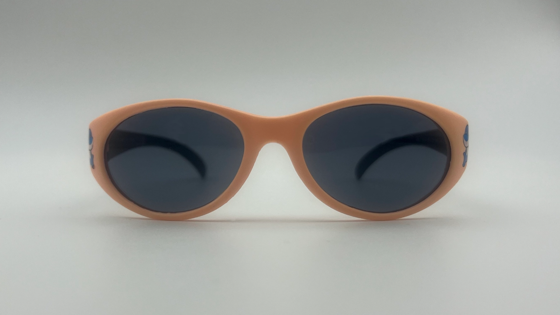 Lunettes Bébé Orange - Face Lunettes de soleil bébé orange verres noirs polarisés vue face