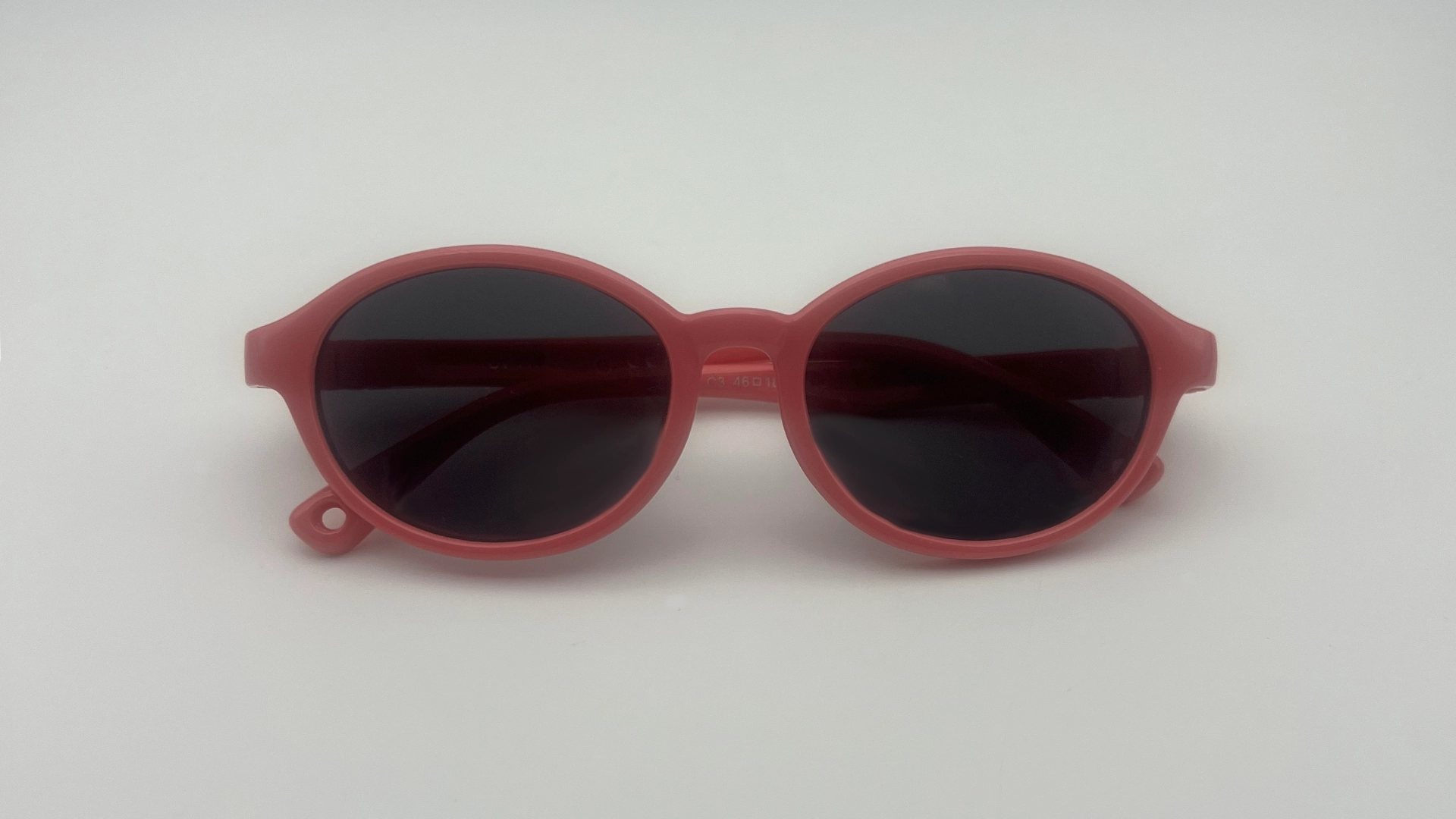 Lunettes Enfant Rose - Face Lunettes de soleil enfant rose verres noirs polarisés vue face