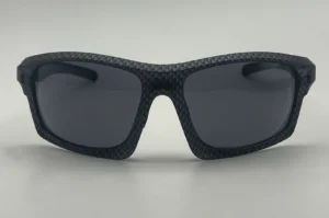 Lunettes de soleil sport carbone verres gris polarisés vue face