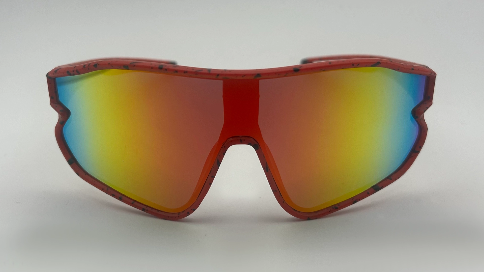 Lunettes Pit Viper Jaune - face Lunettes de soleil style pit viper jaune miroir vue face